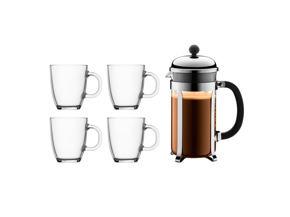 Пластиковый френч-пресс CHAMBORD SET, 1 л с логотипом  | Print Logo
