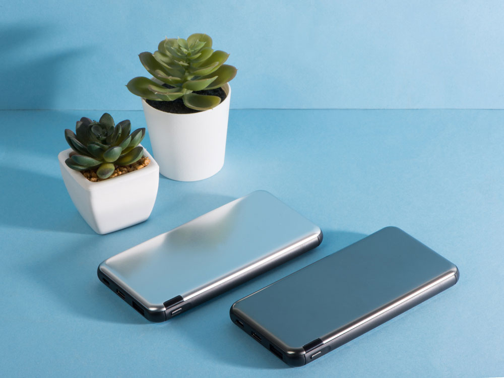 Внешний аккумулятор Forge v.2, металл, 10000mah, белый