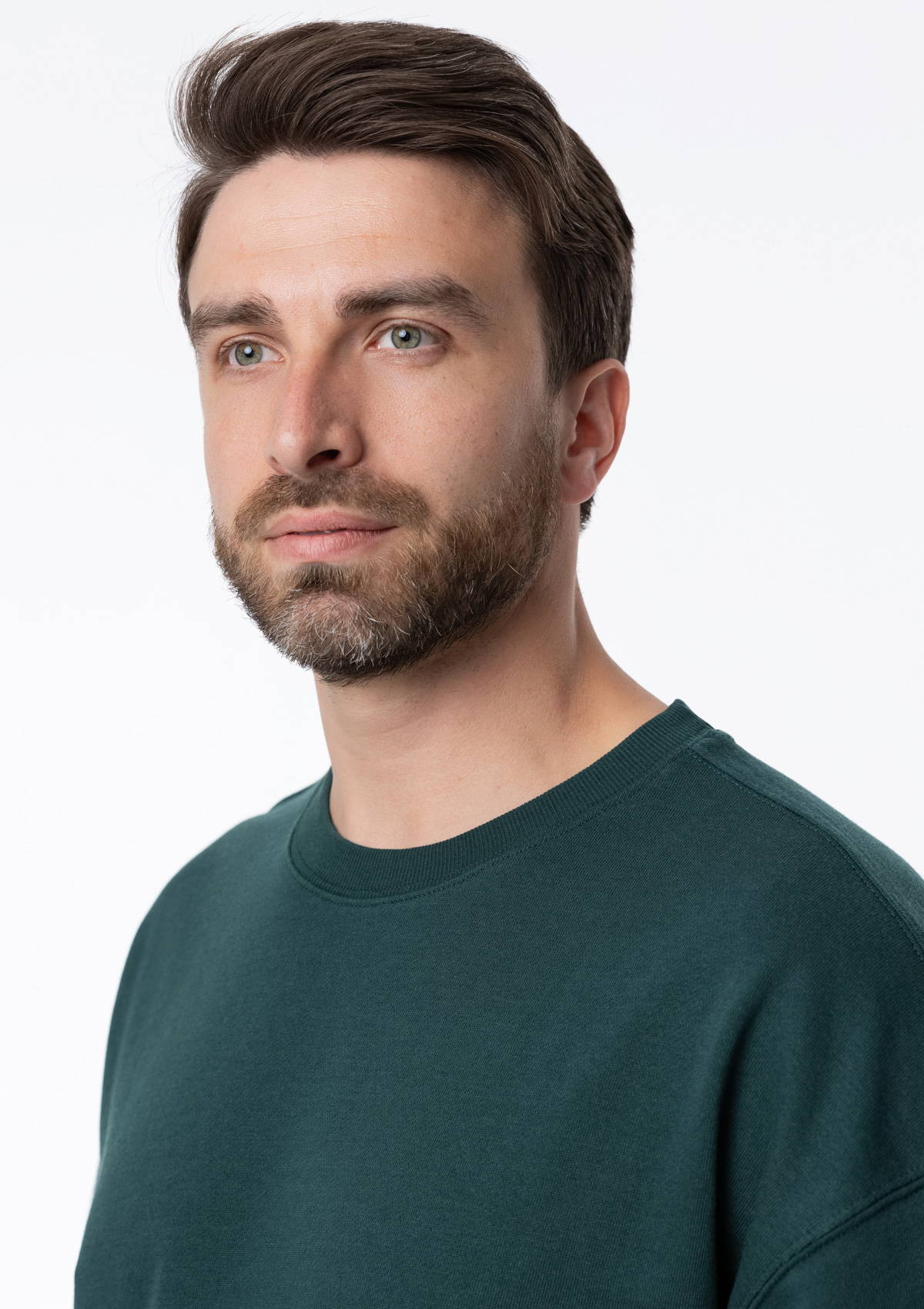 Футболка унисекс оверсайз STAN хлопок/полиэстер 260, 40, Тёмно-зелёный,  (130)  (48/M)