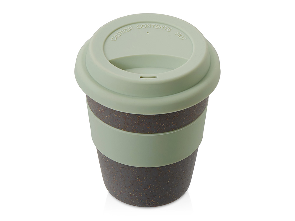 Стакан с силиконовой крышкой Cafe, olive
