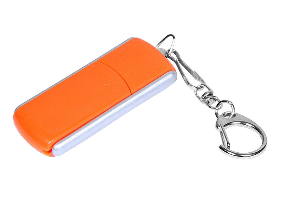USB 3.0- флешка промо на 64 Гб с прямоугольной формы с выдвижным механизмом с логотипом  | Print Logo