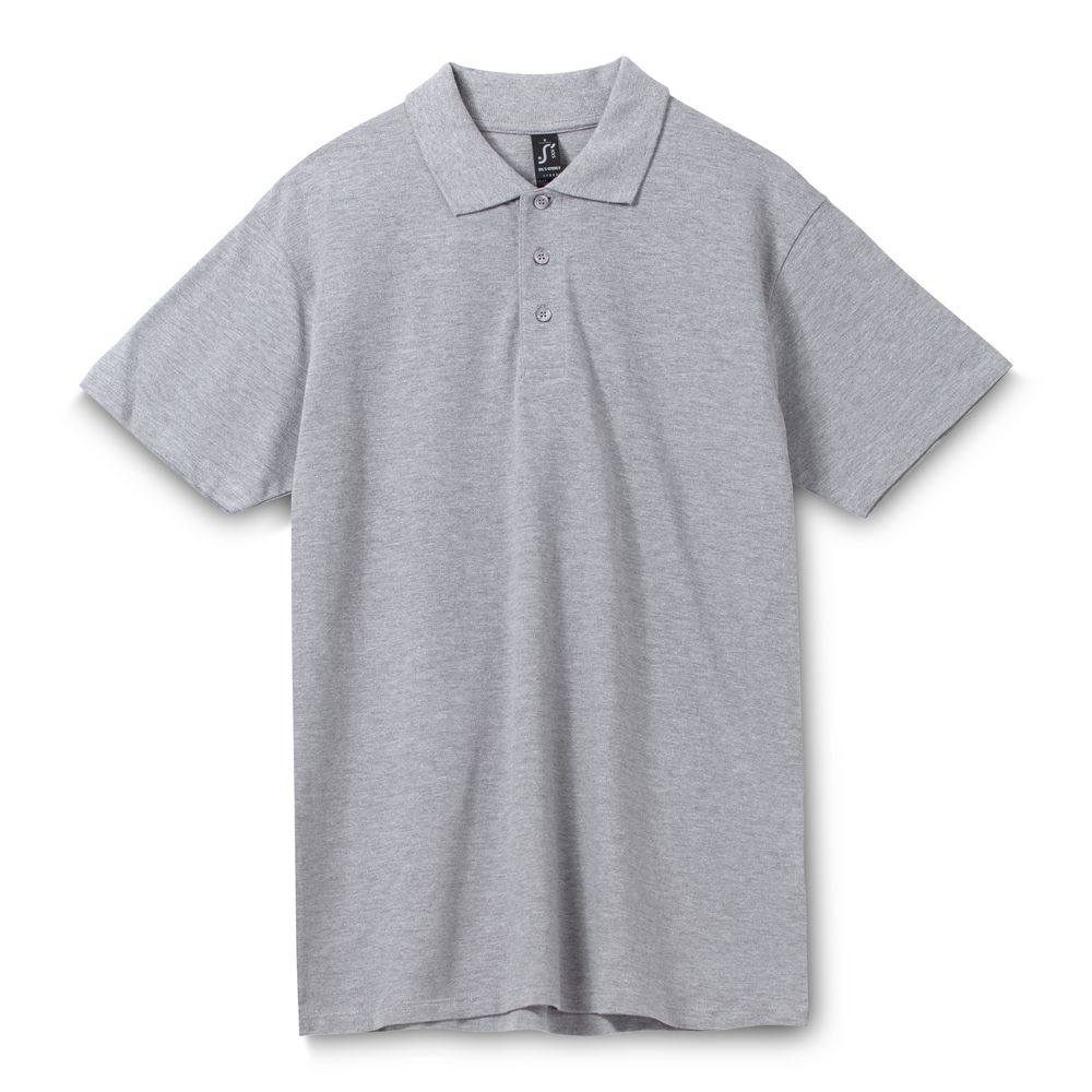 Рубашка поло мужская Spring 210 с логотипом Sol's | Print Logo