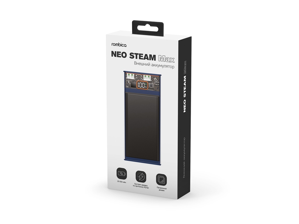 Внешний аккумулятор Rombica NEO Steam Max Blue (Р)