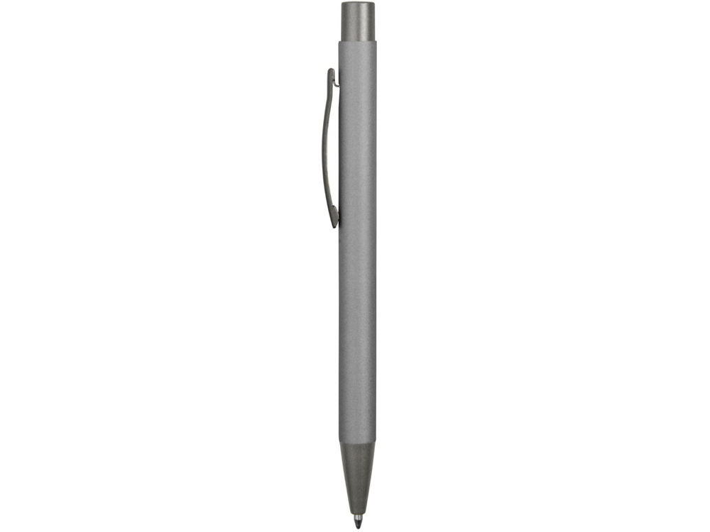 Ручка металлическая soft touch шариковая Tender, серый