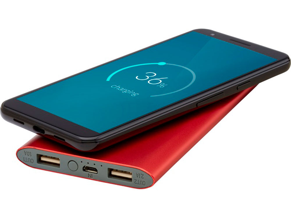Внешний беспроводной аккумулятор Juice, 8000 mAh с логотипом  | Print Logo
