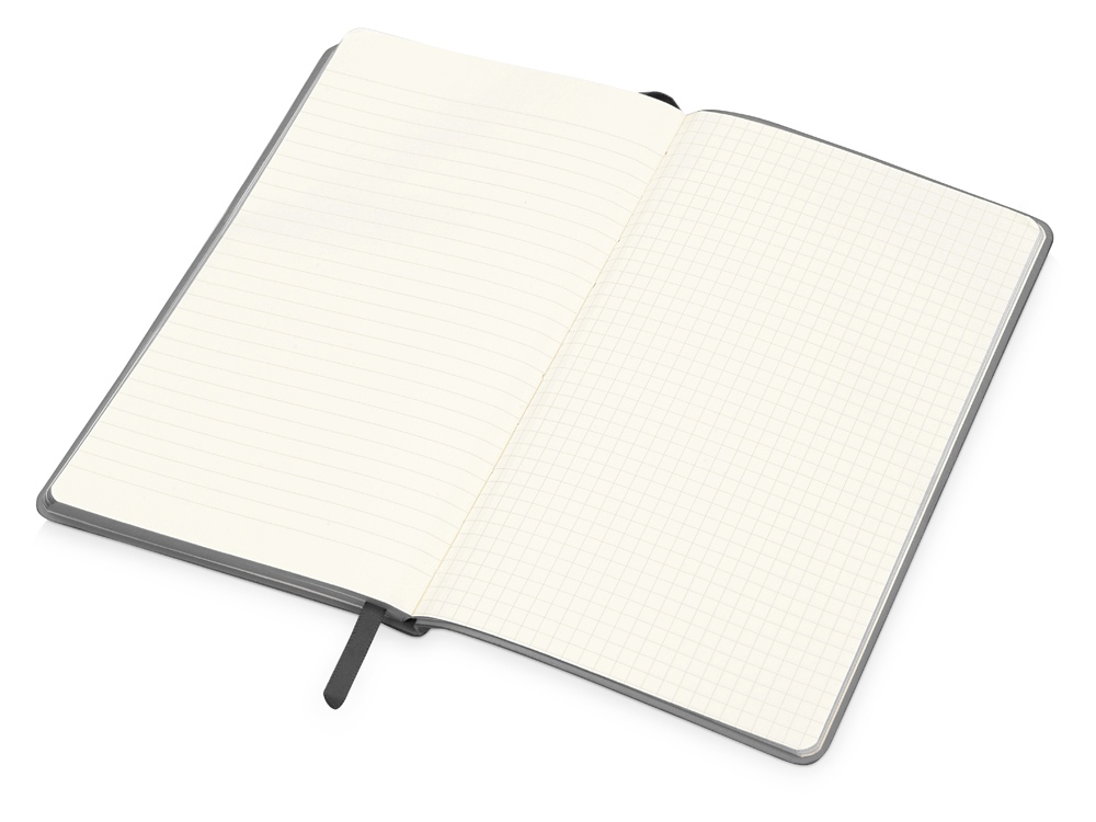 Блокнот Notepeno А5 с тонированными линованными страницами, серый (Р)