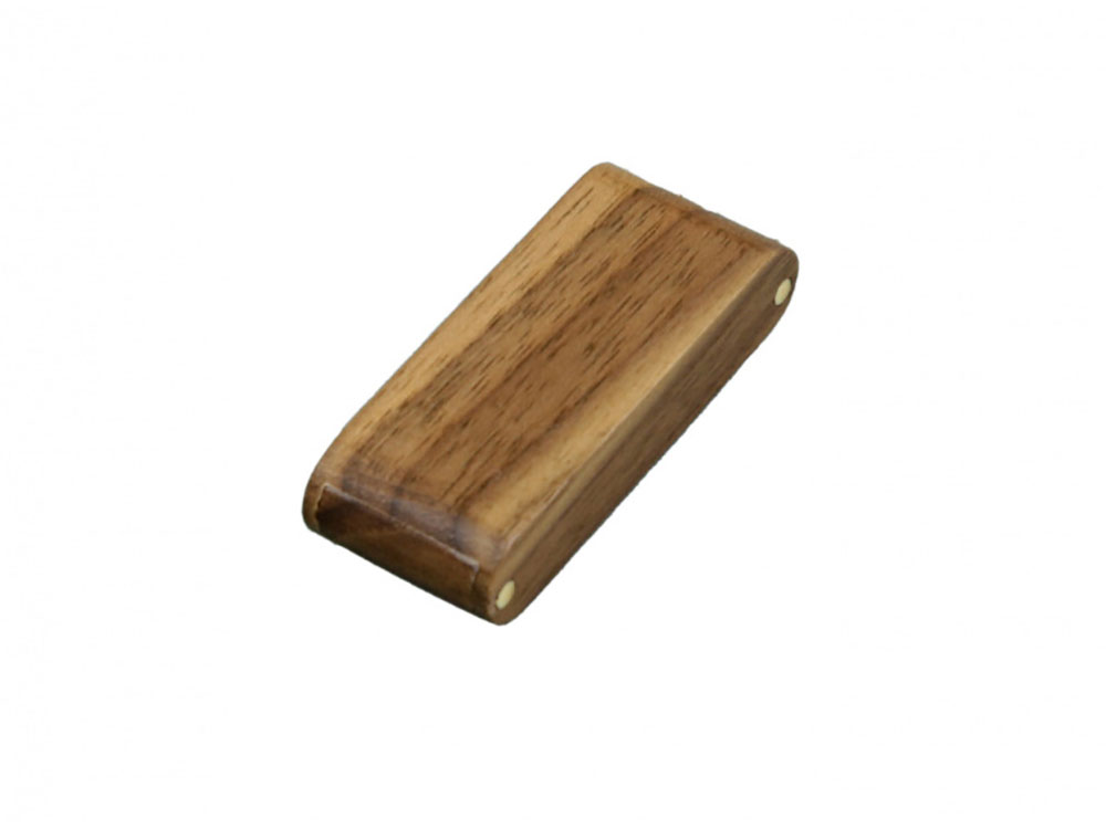 USB 2.0- флешка на 64 Гб прямоугольной формы с раскладным корпусом с логотипом  | Print Logo