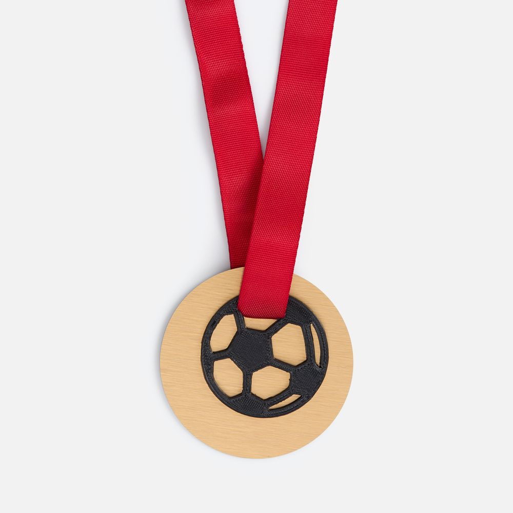 Медаль-конструктор Fundo с 3D-подвеской Sport — пример нанесения логотипа () | Print Logo