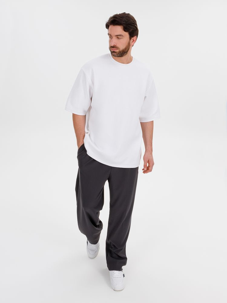 Джемпер с коротким рукавом Siluetti Volumica, молочно-белый, размер XL/XXL