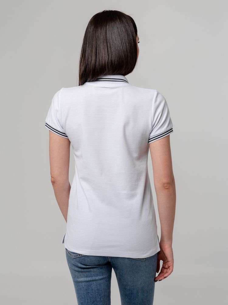 Рубашка поло женская Virma Stripes Lady, белая, размер XXL