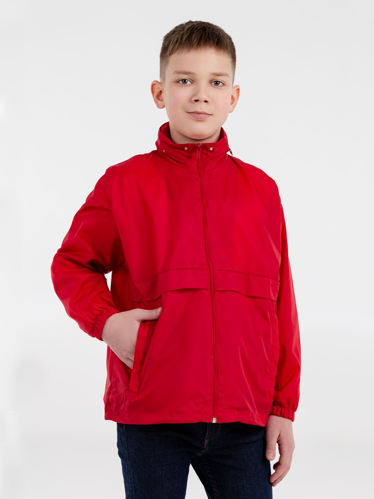 Ветровка детская Surf Kids, красная, на рост 142-152 см (12-14 лет)