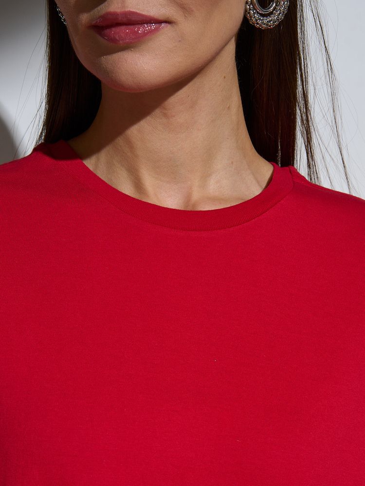 Футболка Oversize Premium, красная, размер S