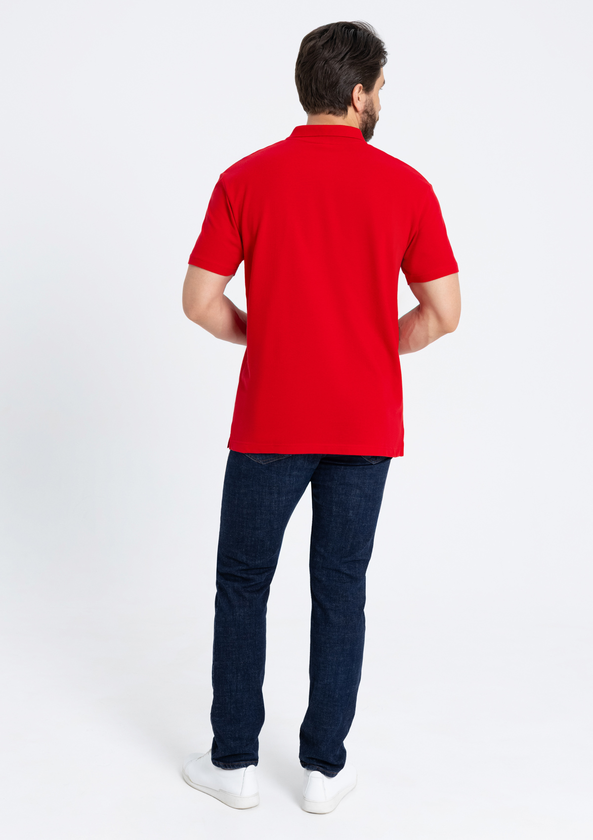 Рубашка поло унисекс STAN хлопок 185, 04U, Красный,  (14)  (60-62/5XL)