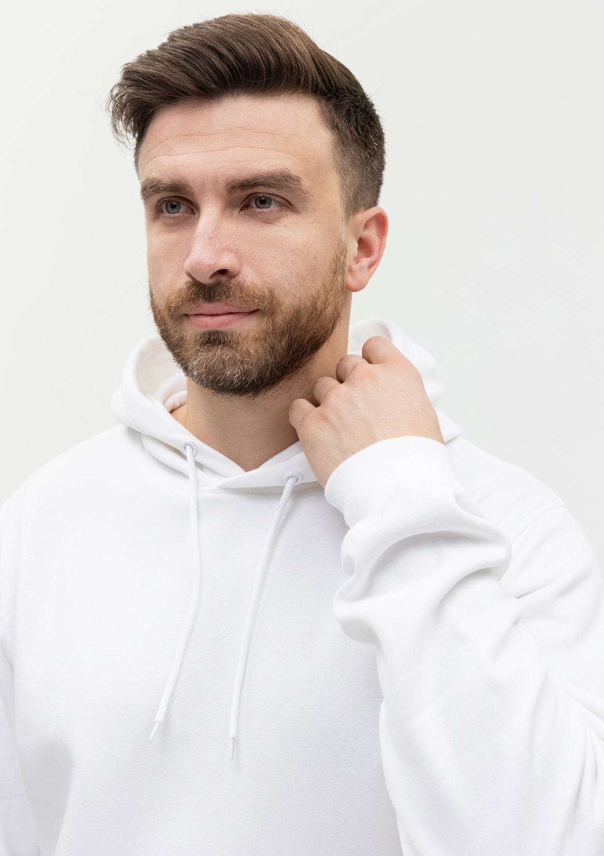 Худи унисекс STAN футер с начёсом 260, 20, Белый,  (10/1)  (48/M)